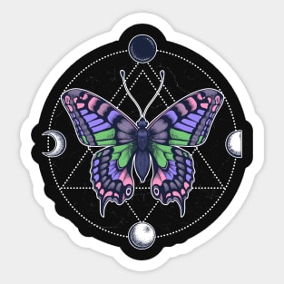 Trigender Butterfly Sticker